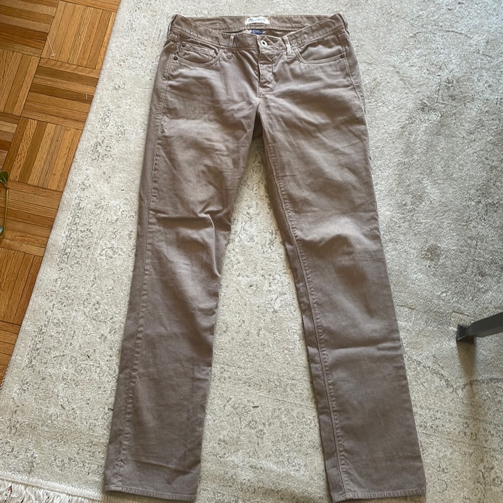 Madewell taupe low rise cords